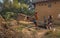 Tribal women draws water from a deep tube well at a rural Indian village.