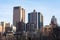 Tribeca New York Skyline with mostly Residential Skyscrapers