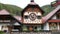 Triberg, Germany - May 29, 2022: The biggest cuckoo clock in the world in the picturesque forest of the Black Forest