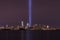 Tribute In Light Memorial seen from Bayonne New Jersey