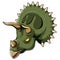 Triceratops Animal Head logo