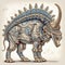 Triceratops herbivore dinosaur, animals, reptiles & amphibians