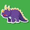 A triceratops sticker character