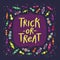 Trick or treat candy card