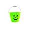 Trick Or Treat candy pail bucket isolated