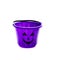 Trick Or Treat candy pail bucket isolated