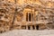 Triclinium at the archeaological site and UNESCO World Heritage site of Little Petra, Jordan