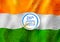 Tricolor banner with Indian flag for 26th January Happy Republic Day of India