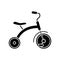 Tricycle black glyph icon