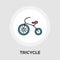 Tricycle flat icon