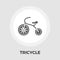 Tricycle flat icon