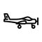tricycle gear airplane aircraft line icon vector illustration outerwear female clothes girl icons set vector
