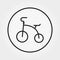 Tricycle. Universal icon. Vector. Editable Thin line