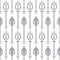 Trident, black line icon. seamless pattern. illustration