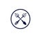 trident fork and spoon food and drink restaurant icon logo design