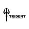 Trident Logo, Vector Magic Spear of Poseidon Neptune, Triton King Design, Template Icon Brand Illustration