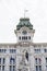 Trieste City Hall and Four Continents fountain in Italy