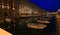 Trieste in the evening - View on Grand Canal and Antonio Thaumaturgo Church