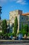 TRIESTE, ITALY - 21 JULY 2013: roman ruins and San Giusto castle in Trieste, Italy