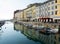 TRIESTE, ITALY - JULY 01, 2014: View of Canal Grande