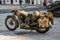 Trieste, Italy - March 31, 2017:  Photo of BSA M20  motorcycles were used by the British Army but the Royal Navy and the Royal Air