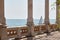 Trieste mediterranean shoreline panorama. Color image