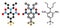 Trifluralin herbicide molecule.