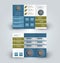 Trifold business brochure leaflet template