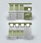 Trifold business brochure leaflet template