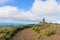 trig point and Rural dirt road