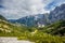 Triglav national park is a famous national park in Slovenia, Europe, Julian Alps. Colorful summer. Popular tourist leisure.