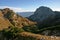 Triglav NP mountain landscape with autumn larches