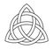 Trigurtas celtic knot sign in middle ages