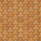 Trihex brown type brick pavers, seamless texture