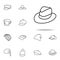 trilby hat icon. hats icons universal set for web and mobile