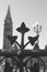 Trillium flower iron gate of the Canadian Parliament