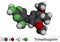 Trimethoprim, TMP molecule. It is antifolate antibiotic used to treat of infections of urinary, respiratory, gastrointestinal