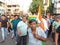 Trinamool Congress marches in the streets to protest petrol and diesel price hike.