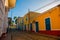 Trinidad, Cuba. Local street with traditional Cuban houses.