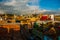 Trinidad, Cuba. Top view of the Cuban city. Panorama of the tourist and popular city in Cuba