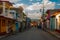 Trinidad, Cuba: Trinidad, Cuba: Local street with traditional Cuban houses.