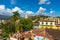 Trinidad, panoramic skyline with mountains and colonial houses. The village is a Unesco World Heritage and major tourist landmark