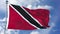 Trinidad and Tobago Flag in a Blue Sky