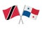 Trinidad and Tobago and Panama crossed flags.