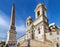 Trinita dei Monti and Obelisco Sallustiano