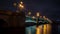 Trinity Bridge, Neva River, St. Petersburg, night shooting