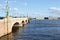 Trinity Bridge in St.Petersburg