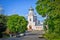 Trinity Cathedral building in Valdai town