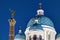 The Trinity Cathedral and the Column of Glory, night view