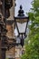 Trinity College Front Quad, lantern close-up, Oxford, United Kingdom